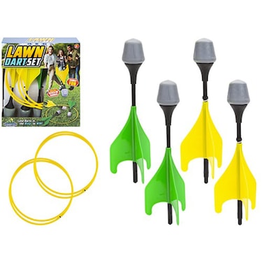 PMS 319116 Lawn Dart Set   Yellow and Green   6 Pieces Accessory