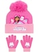 DreamWorks Gabbys Dollhouse Girls Winter Hat Set   Winter Hats For Girls   Gabby's Girls Hat And Gloves   One Size Pink