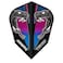 RED DRAGON Airwing Unique Moulded Peter Wright Snakebite Blue V-Standard Dart Flights 1 Set Per Pack (3 Dart Flights in Total)