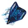 RED DRAGON Yin Yang Double Sided Luke Humphries World Champion Blue &amp; White Standard Dart Flights 3 Sets Per Pack (9 Dart Flights in total)