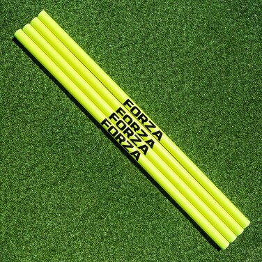 FORZA Agility Poles &amp; Clips   Create Your Own Hurdles (Poles Only, Yellow)