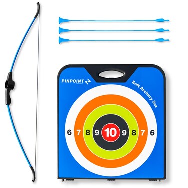Pinpoint Soft Bow &amp; Arrow Set   Soft Archery Set - A Safe &amp; Fun Way to Introduce Archery to The Whole Family!