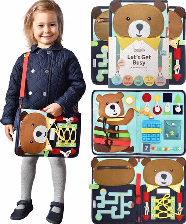 PUTSKA Busy Book for Toddlers 2-3, Busy Board for 2 Year Old