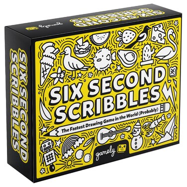 Six Second Scribbles USA: The frantically Fast, fantastically Fun Drawing Game   A Family Friendly Party Game for Kids, Teens and Adults