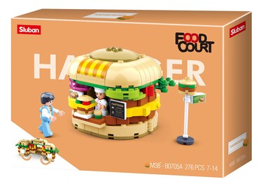 Sluban M38-B0705A Food Court-Hamburger House, Multicolored