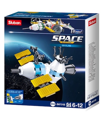 Sluban M38-B0731B Space-Skylab (64 Pieces), Multicolored
