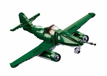 Sluban M38-B0977 Army (Battle of Budapest) ME-262 Fighter Aircraft 338pcs, Multicolor