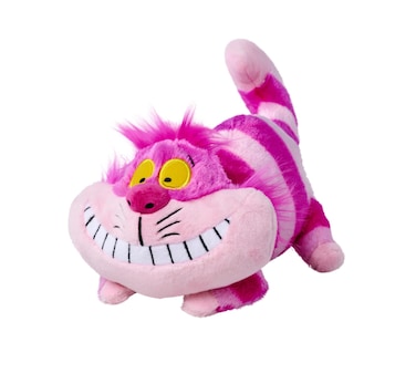 Simba 6315870020 Disney Cheshire Cat, 25 cm Plush Toy, Alice in Wonderland, Plush Cat, Pink, from The First Months of Life