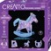 Kosmos 3669 Creatto Rocking Horse, 3D Light Figures Design, 3D Puzzle Set for Rocking Horse, Pony, Trophy, Stable Window, 57 Plug-in Pieces, 30-Piece LED Fairy Lights