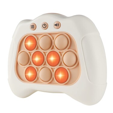 Pop The Target! Handheld Speed Pushing Game Machine: A Fun Multiplayer Game for Family. Fidget Game Toy Christmas Toys Gifts for 6 7 8 9 10 11 12 Years Old Kids Road Trip Car Games Kids White