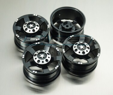 Raiden 1/10 Scale RC 1.9 Alloy Aluminium Offroad Crawler Wheels Rims for TRX-4 SCX10 II CC01 D90