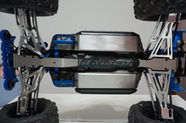 Stainless Steel Front Rear Skid Plate Battery Protector for TRAXXAS E-REVO Summit