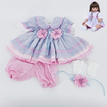Zero Pam 24 inch Reborn Doll Toddler Clothes, Princess Dress, Doll Accessories for 24 inch only Clothes no Doll Include