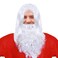 IMIKEYA Santa Beard and Wig Set: Costume Christmas Santa Claus Beard Funny Santa Beard Fake Beards for Adults Christmas Party Fancy Dress Santa Costume Accessories