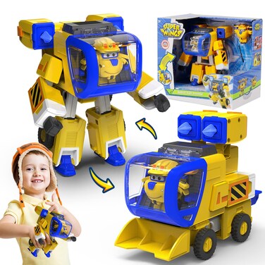 Super Wings EU750942 Transforming Mini Super Pet Donnie, Yellow