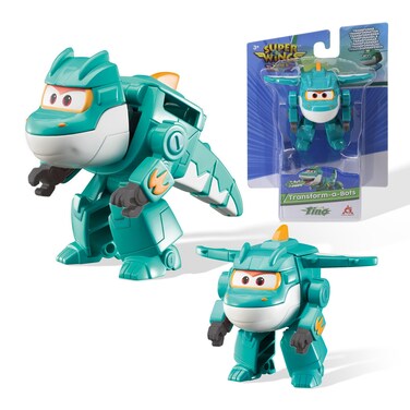 Super Wings Transformer Toys, 2 in Tino Robot Transformer Action Figures, 2-in-1 Mode Robot Transformer Toys for Boys Girls 4-6 6-8, Fun Plane Toys for Boys Toddlers Kids Age 3 4 5 6 7 8