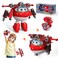 Super Wings EU760963 - Transforming Jett &amp; Steel Power Ball, Approx. 5 Inch Transformable Toy Figure with 1 Superball and Accessories, for Children from 3 Years