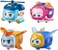Super Wings Super Pets 4-Pack Collection Jerome, Golden Boy, Shine, Ellie, Vehicle Action Figure with Light Effect and Mutiple Emotion Expressions, Gifts for Kids Age 3+