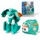 Super Wings 2-in-1 Transforming Mech Robot, 2.4" Tino Pet or 4.3" Mecha Mode, Transformer Toys Rescue Bots for Boys and Girls Age 3+, Gifts for Preschool Kids, Green
