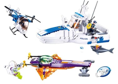 Sluban M38-B0827 Police-manhunt in Sea