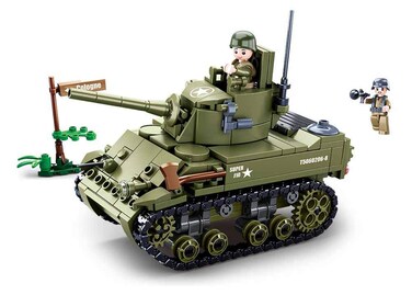 Sluban M38-B0856 WWII-m5 Light Tank