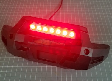 Front Bumper LED Lamp Lighting System (RED) for 1/5 Traxxas 6S 8S X-MAXX