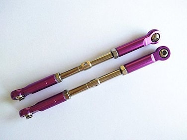 Raidenracing Adjustable Turnbuckles with Aluminum End for HPI Savage Flux X XL 4.6 5.9 HP Purple