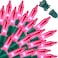 LAMPHOME Super-Bright Extendable Pink Christmas Lights Decoration 100Lights 19.6ft UL Certified Mini Bulb String Lights Set for Outdoor Christmas Tree Garden Holiday Party Patio Wedding Garland Decor