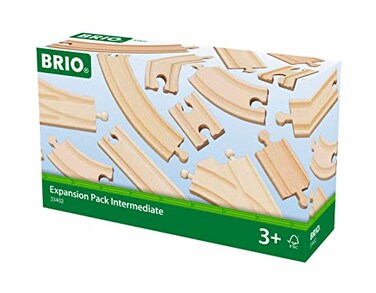 BRIO World 33402 Expansion Pack Intermediate - Wooden Train Set for Kids   Enhances Creativity   Compatible with All BRIO Train Sets   FSC Certified   Ideal for Ages 3 and Up