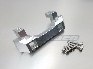 Raidenracing Aluminum Front Bumper Upper Servo Relocation Mount Silver for TRX-4 Defender - Silver