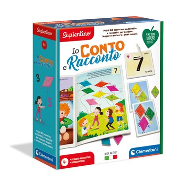 Clementoni - I Account and Tale Educational Game Sapientino, Multicoloured, 4+ Years