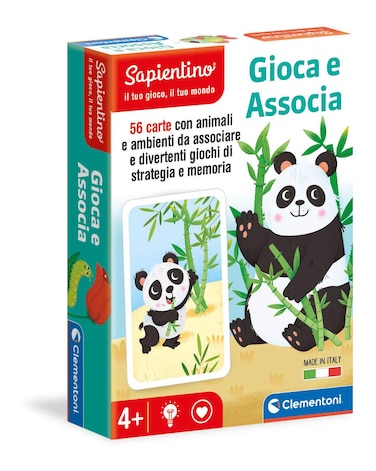 Clementoni 16308, Sapientino, Play and Associate, Animals, Educational Game 3 Years (Italian Version), Made in Italy, Multicoloured