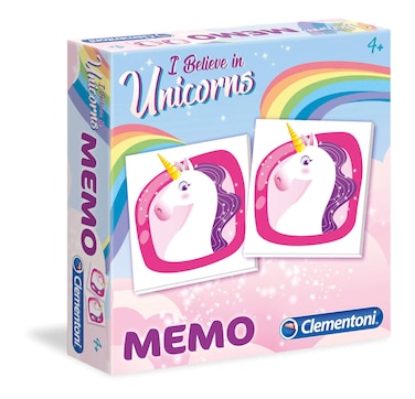 Clementoni Unicorns Memory Game, Multicoloured, 18031