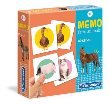 Clementoni Memory Spel Farm Animals (4.7 x 21 x 21 cm)