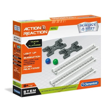 Clementoni 19117 Action &amp; Reaction Tracks + Platforms, Multi-Colour