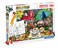 Clementoni 25701 Supercolor Zafari-Double Face with Marker Pens-104 Pieces-Made in Italy-Coloring Puzzle