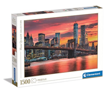 Clementoni - 31693 Collection - East River at Dusk - 1500 Pieces - Adult Puzzle, Made in Italy