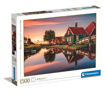 Clementoni Collection-Zaanse Schans-1500 Pieces Adult Jigsaw Puzzle, Made in Italy, Multicoloured, 31696