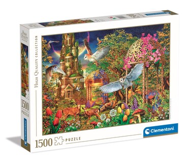 Clementoni Collection-Woodland Fantasy Garden-1500 Pieces-Puzzle, Horizontal, Fun for Adults, Made in Italy, Multicoloured, 31707