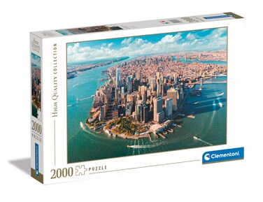 Clementoni - 32080 - Puzzle Collection - Lower Manhattan, New York City - 2000 Pieces - Adult Puzzle, New York Jigsaw Puzzle, Horizontal, Fun for Adults, Made in Italy