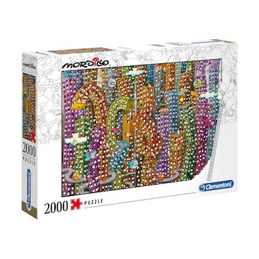 Clementoni - 32565 - Mordillo Puzzle - The Jungle - 2000 Pieces - Made in Italy - Jigsaw Puzzles for Adult
