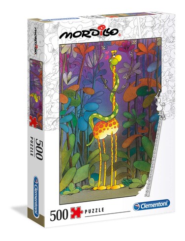 Clementoni - 35079 - Mordillo Puzzle - The Lover - 500 Pieces - Made in Italy - Jigsaw Puzzles for Adult