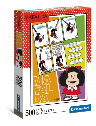 Clementoni - 35105 - Jigsaw Puzzle Mafalda - Jigsaw Puzzle 500 Pieces - Jigsaw Puzzle Comic Strip - Made in Italy, Jigsaw Puzzle for Adults