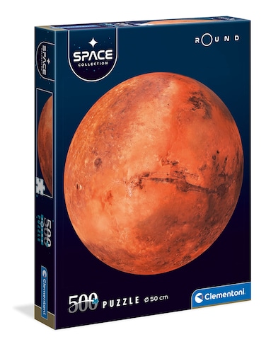 Clementoni - 35107 - Puzzle Space Collection Round - Jigsaw Puzzle 500 Pieces - Puzzle Space, Made in Italy, Round Jigsaw Puzzle for Adults