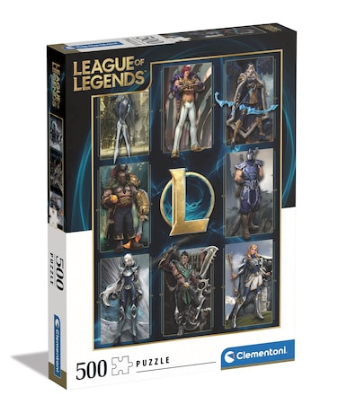 Clementoni - 35122 - Puzzle League of Legends - Jigsaw Puzzle 500 Pieces, Made in Italy, Jigsaw Puzzle for Adults