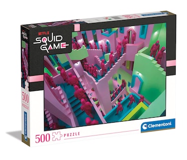 Clementoni - 35130 - Squid Game Puzzle - 1000 Pieces - Made in Italy, Adult Jigsaw Puzzle 500 Pieces, TV Series Puzzles, Netflix Puzzles, Famous Movie Puzzles, Fun for Adults