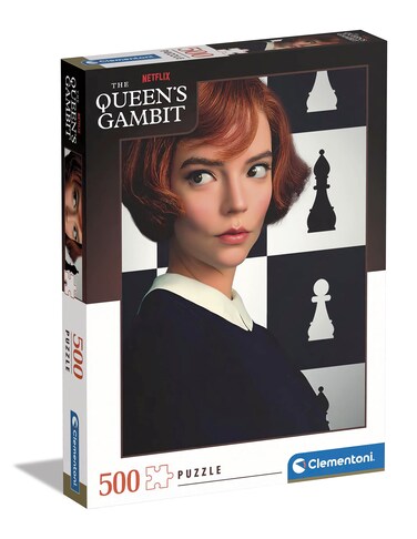 Clementoni 35131 Queen's Gambit 500 Pieces, Jigsaw Adults, Puzzle Netflix-Made in Italy, Multi-Coloured