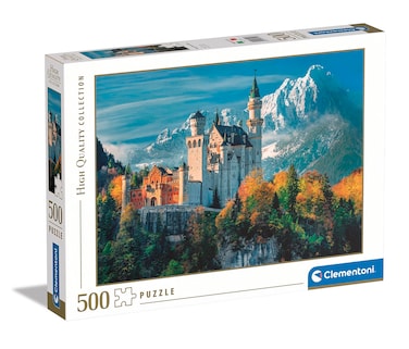 Clementoni - 35146 Collection Neuschwanstein Castle - Jigsaw Puzzle 500 Pieces, Jigsaw Puzzle for Adults - Made in Italy