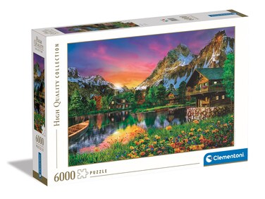Clementoni - Puzzle 6000 Pieces for Adults and Teenagers, Collection, Alpine Lake Theme, Gift Idea for Men and Women, Made in Italy, 170 x 118 cm, 36531