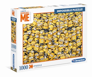 Clementoni 39408 Clementoni-39408-Impossible Puzzle-Despicable Me 3-1000 Pieces, Various
